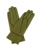 Gants en Cuir d'Agneau doublure Cachemire Chelsea olive