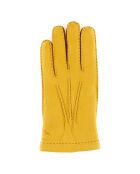 Gants en Cuir de Cerf doublure Laine Felix jaunes