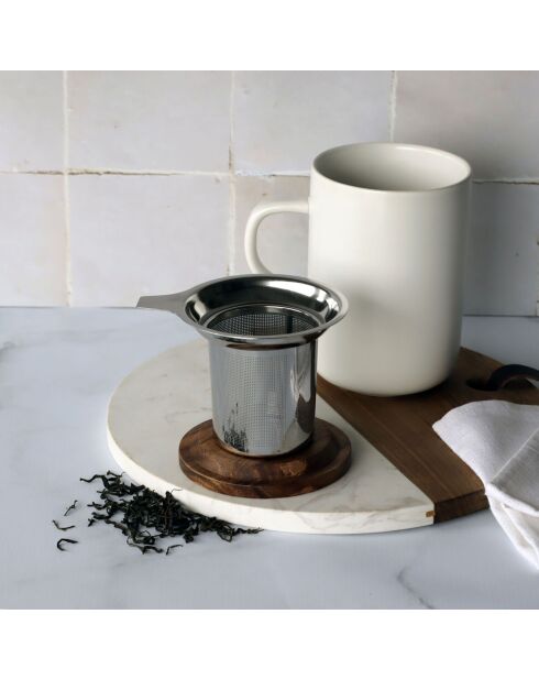 Filtre Juliet  avec couvercle gris/marron - 11x9x8.5 cm