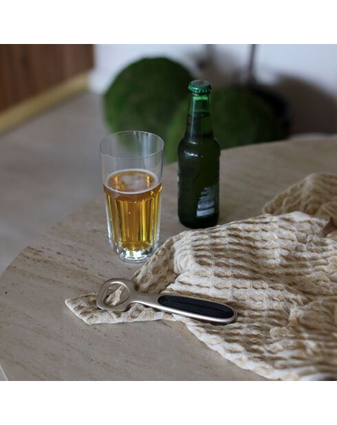 Décapsuleur gris - 16x1x4 cm