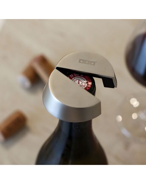 Coupe-Capsule Pour Bouteille de Vin gris - 5x1x1 cm