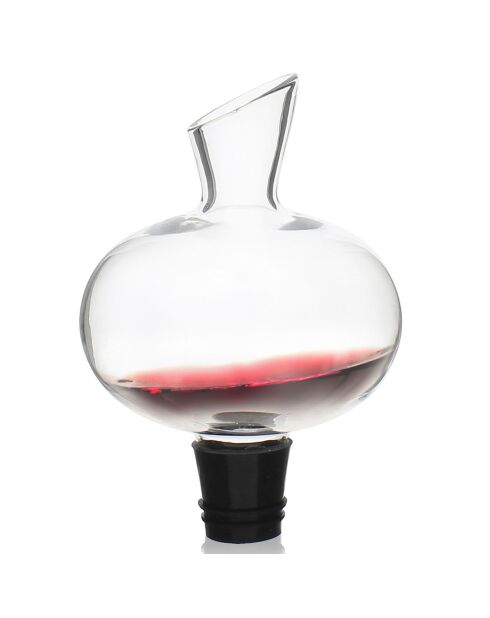 Aérateur à vin gris/noir - 7x7x10 cm