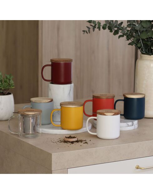 Tisanière avec couvercle Juliet bleue - 30cl