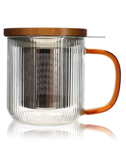 Tisanière Karl transparent/ambre - 30cl