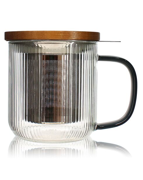 Tisanière Karl transparent/gris - 30cl