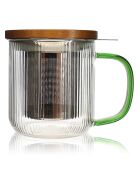 Tisanière Karl transparent/vert - 30cl