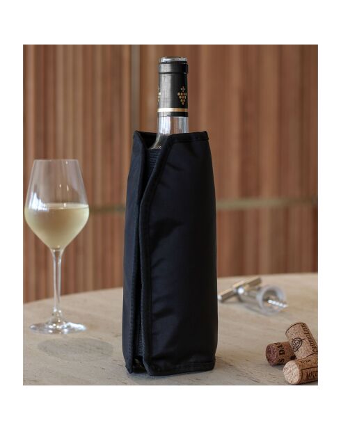 Rafrachîsseur pour Bouteille Vin et Champagne noir - 25 cm