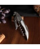 Tire Bouchon Sommelier gris - 15x2x2 cm