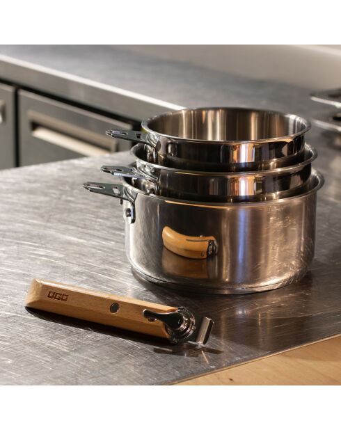 Casserole Ector induction grise - 21x16x7.5 cm