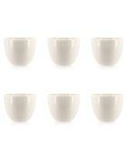 6 Tasses Cap blanc/gris - 13cl