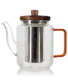 Tisanière Karl transparent/ambre - 55cl