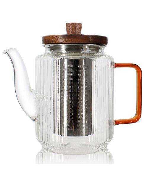 Tisanière Karl transparent/ambre - 55cl