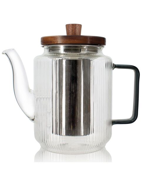 Tisanière Karl transparent/gris - 55cl