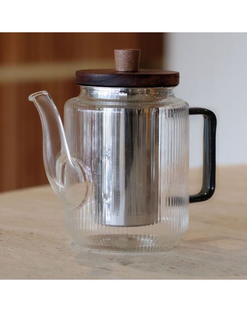 Tisanière Karl transparent/gris - 55cl