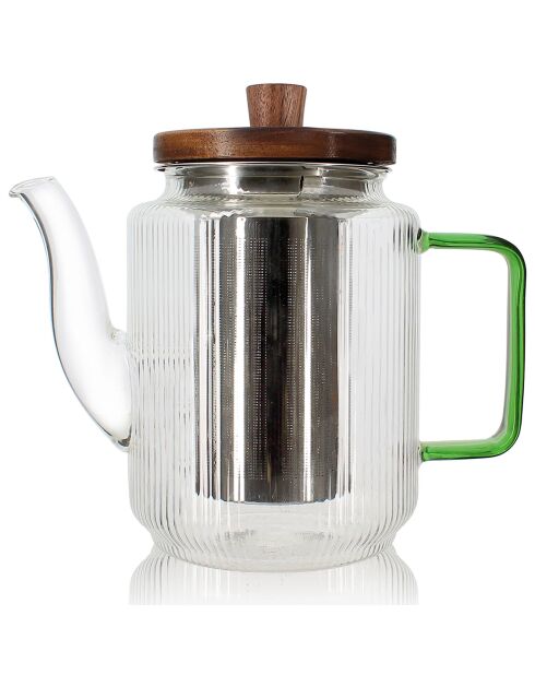 Tisanière Karl transparent/vert - 55cl
