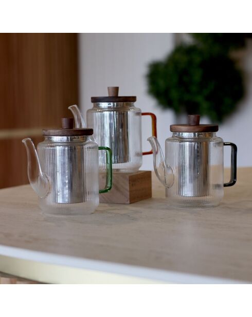 Tisanière Karl transparent/vert - 55cl