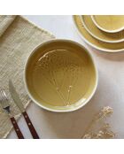 6 Assiettes Coupe Flé moutarde - 34cl