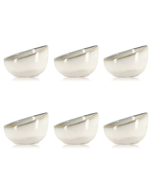 6 Coupelles Boral beiges - 21cl
