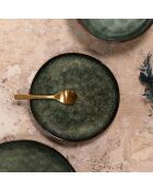 6 Assiettes Dessert Grenada vertes - D.21x10.5 cm