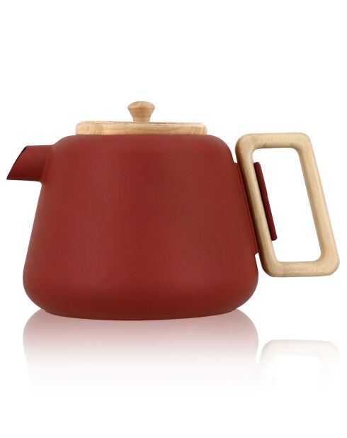 Théière avec poignée et couvercle Viggo rouge - 1L