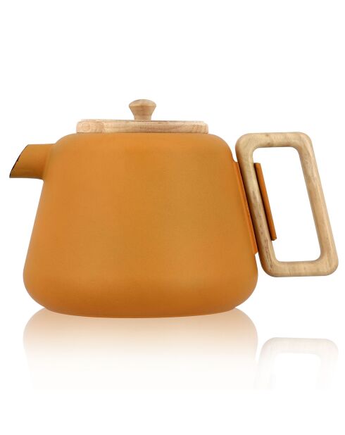 Théière avec poignée et couvercle Viggo jaune - 1L