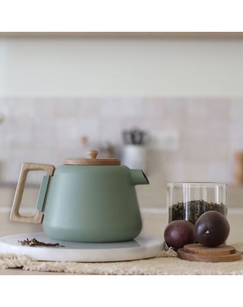 Théière avec poignée et couvercle Viggo amande - 1L