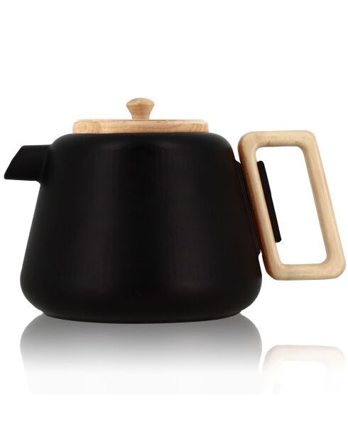 Théière avec poignée et couvercle Viggo noir - 1L