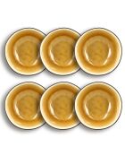 6 Tasses Balata jaune/marron - 60cl