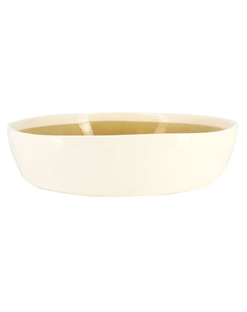 6 Assiettes Coupe Flé jaunes - 86cl