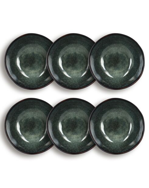 6 Bols Grenada gris/vert/bleu - 50cl