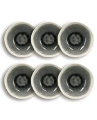 6 Bols Cap blanc/gris - 60cl