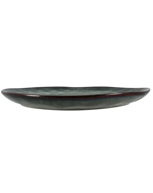 6 Assiettes Plates Grenada vertes - D.27.5x25 cm