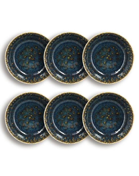 6 Coupelles Venus bleues - 49cl