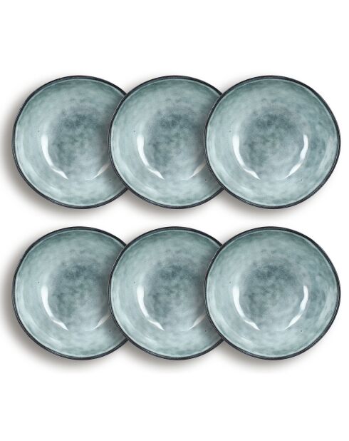 6 Assiettes Creuses Aronal bleues - 95cl