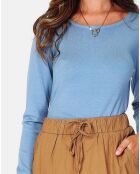 Pull en Cachemire mélangé Lisa bleu gris