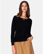 Pull en Cachemire mélangé Lisa noir