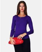 Pull en Cachemire mélangé Lisa violet