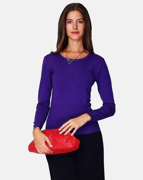 Pull en Cachemire mélangé Lisa violet