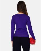 Pull en Cachemire mélangé Lisa violet