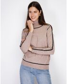 Pull en Cachemire mélangé Jeanne desert