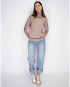 Pull en Cachemire mélangé Jeanne desert