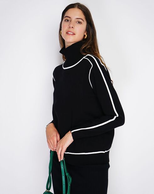 Pull en Cachemire mélangé Jeanne noir