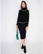 Pull en Cachemire mélangé Jeanne noir