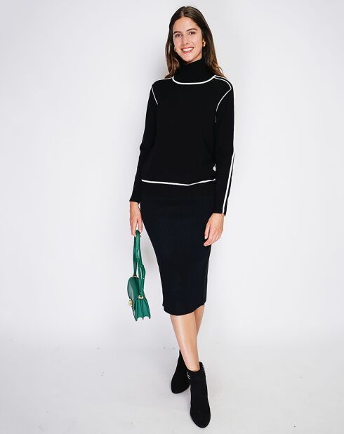 Pull en Cachemire mélangé Jeanne noir