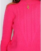 Pull en Cachemire mélangé Sia fushia