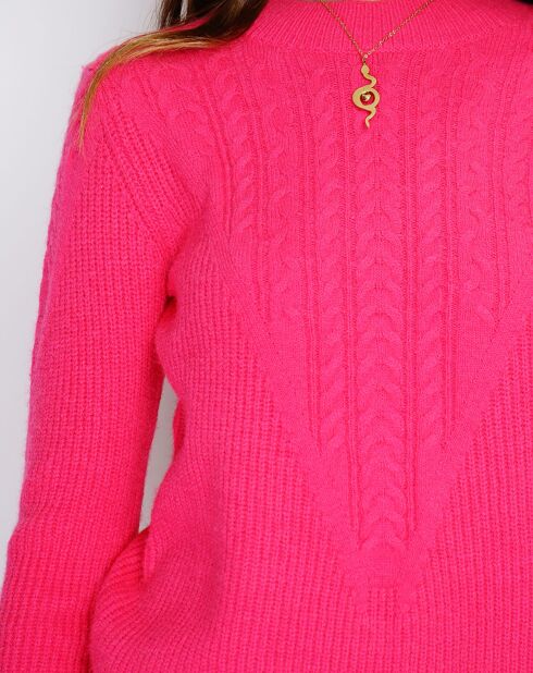 Pull en Cachemire mélangé Sia fushia