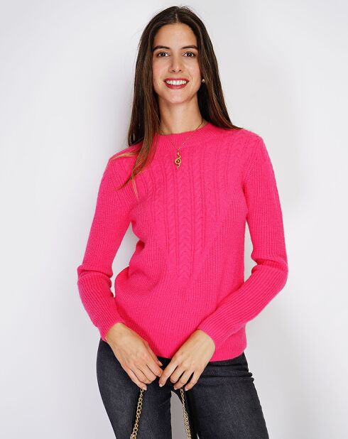 Pull en Cachemire mélangé Sia fushia