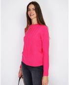 Pull en Cachemire mélangé Sia fushia