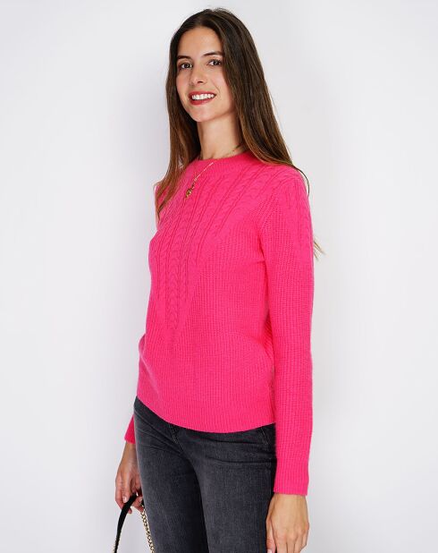 Pull en Cachemire mélangé Sia fushia