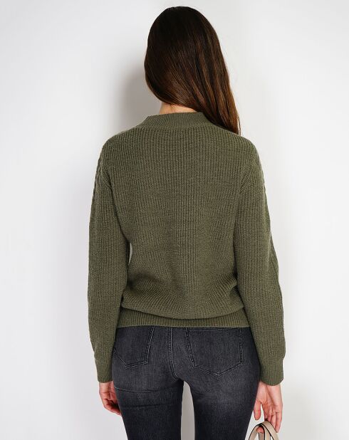 Pull en Cachemire mélangé Sia kaki